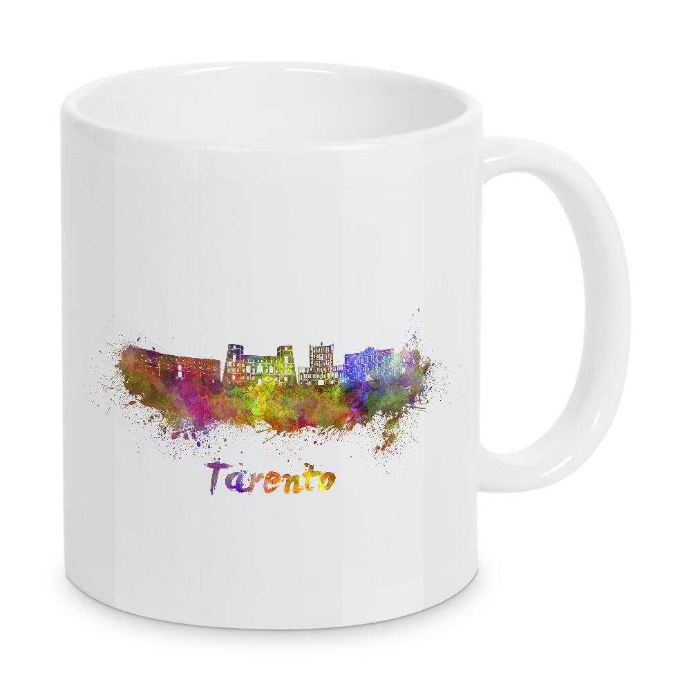 Tasse "TARENT Skyline in Aquarell-x" artboxONE - Städte,Abstrakt,Architektur
