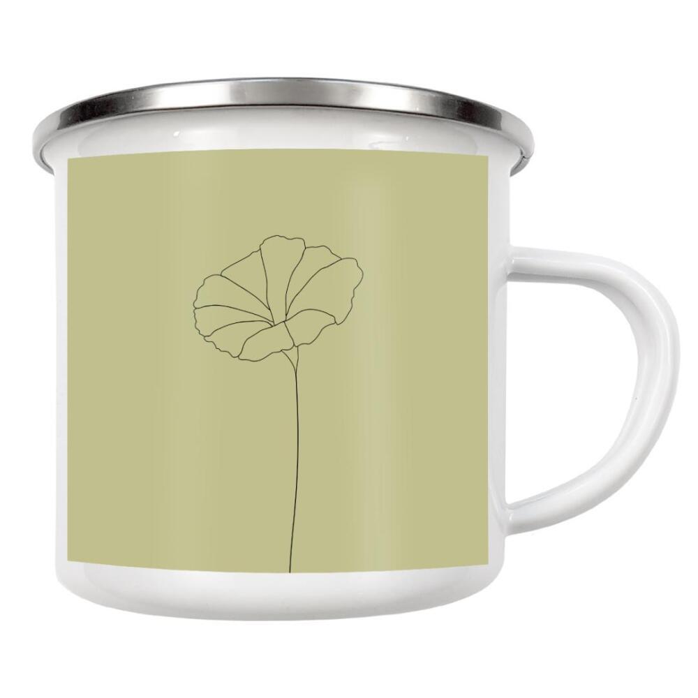 Emaille Tasse "Mohnblume gelb" artboxONE - Floral,Abstrakt