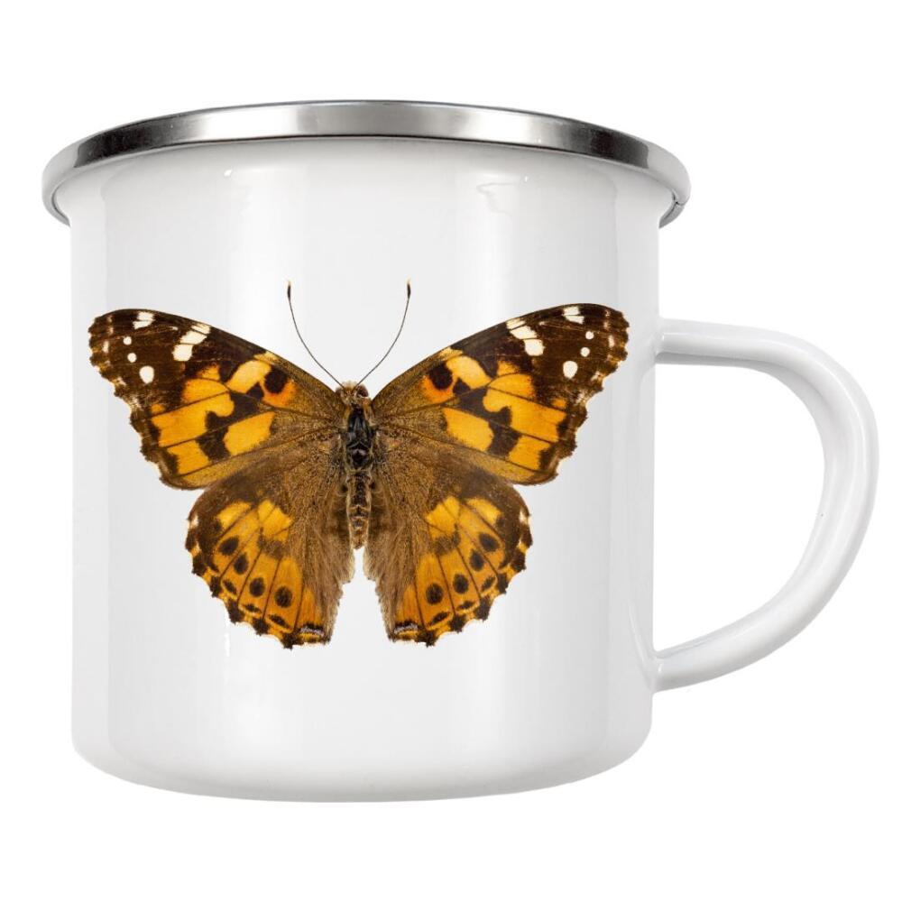 Emaille Tasse "Schmetterlingsart Vanessa cardui" artboxONE - Natur,Tiere