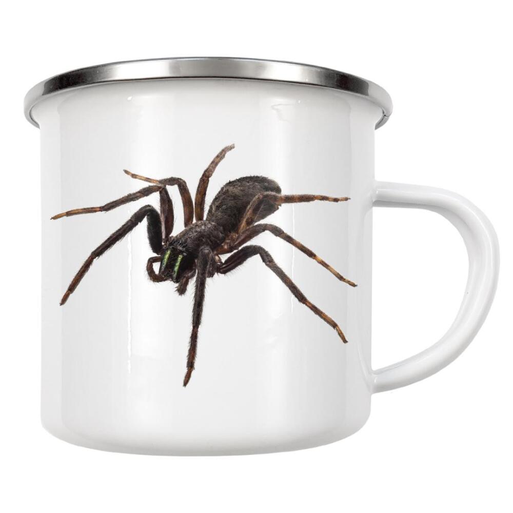 Emaille Tasse "Tegenaria spider" artboxONE - Natur,Tiere - Insect,Animals,High resolution,Flying,Color,Colorful,Spider,Nature,Spinne,Insekt