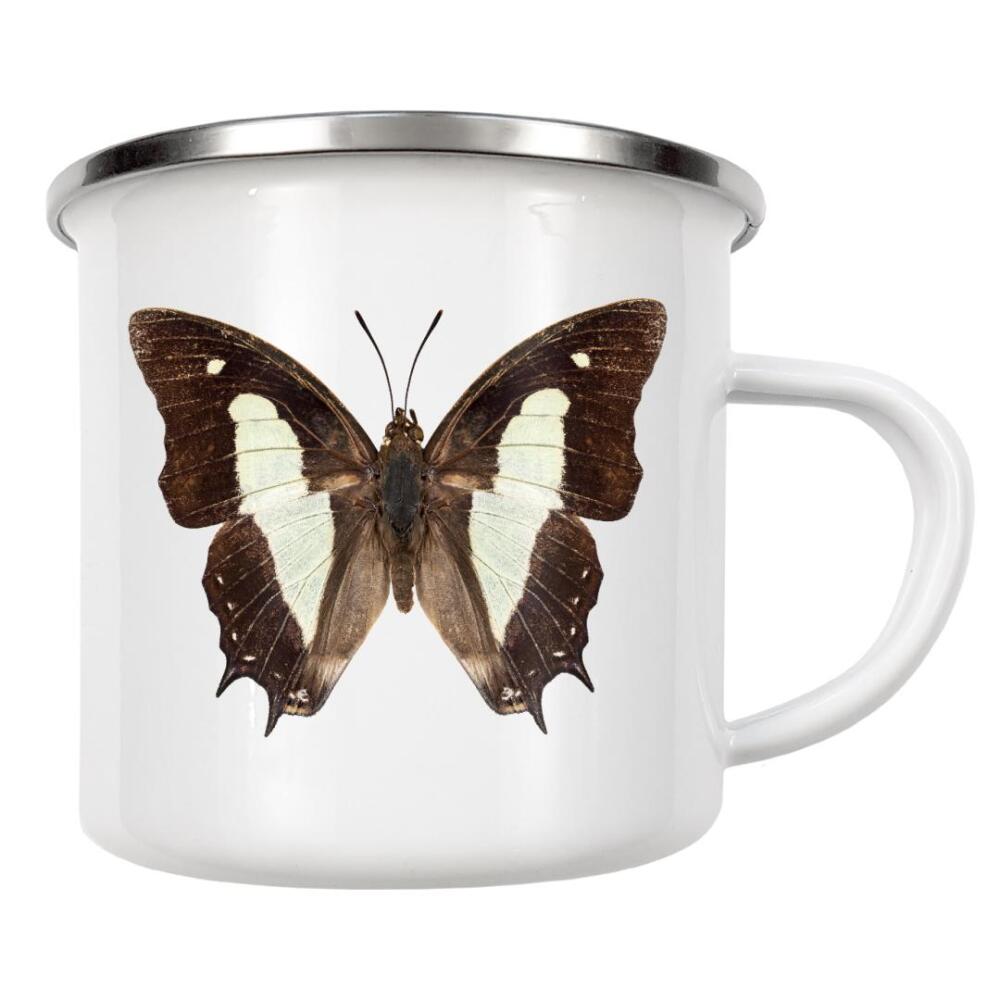 Emaille Tasse "Polyura athamas athamas" artboxONE - Natur,Tiere - Insect,Butterfly,Animals,High resolution,Flying,Color,Colorful,Nature,Schmetterling