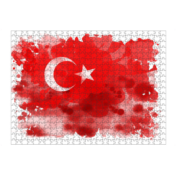 Puzzle Ravensburger "Flagge Türkei" artboxONE - Reise - Flag,Flags,Fun with flags,Flagge,Länder,Land,Country,Countries,Türkei,Türkische flagge