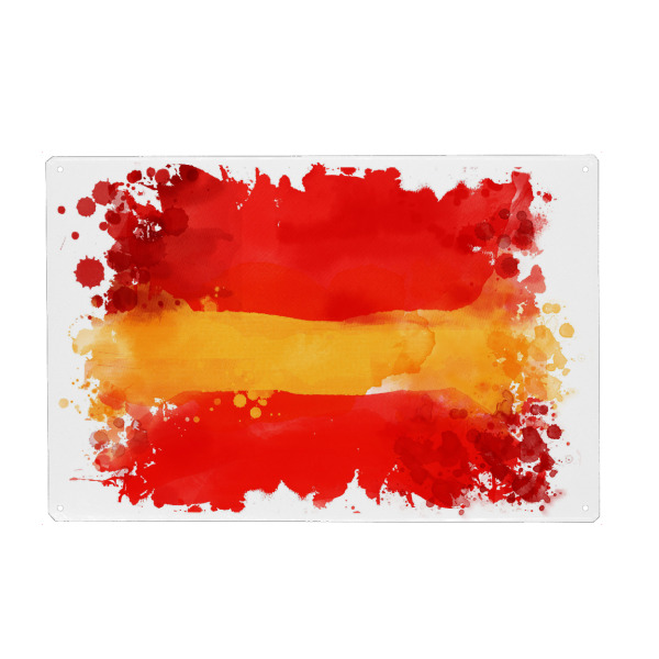 Holzbild "Flagge Spanien" artboxONE - Reise,Reise / Länder,Sport / Fußball,Sport / Sommerspiele
