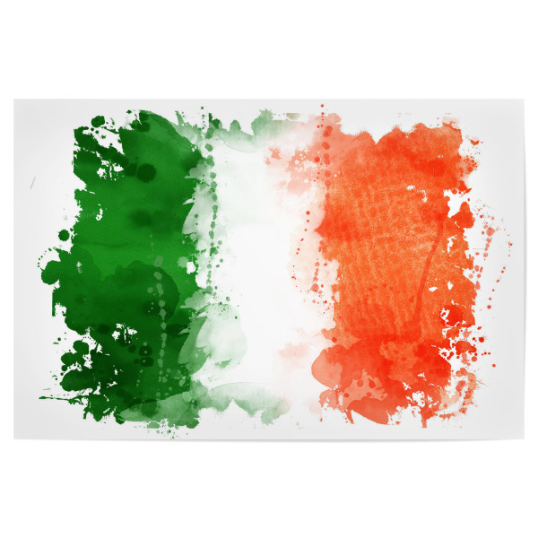 Poster "Flagge Irland" artboxONE - Reise,Reise / Länder,Sport / Fußball,Sport / Sommerspiele