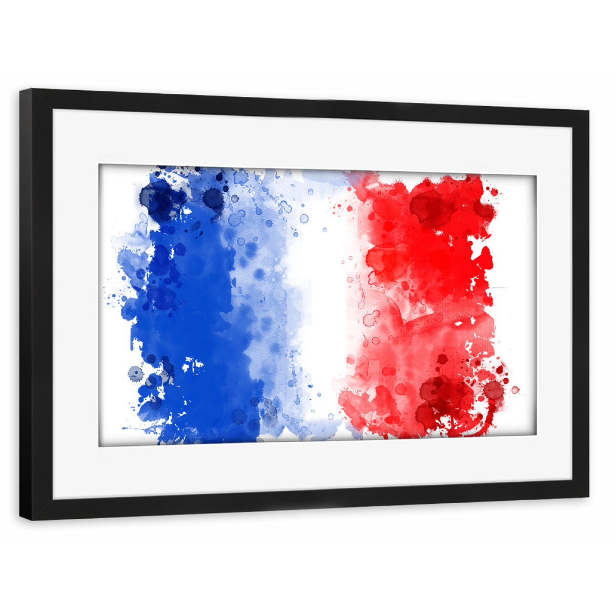 Flagge Frankreich Als Poster Im Holzrahmen Bei Artboxone Kaufen