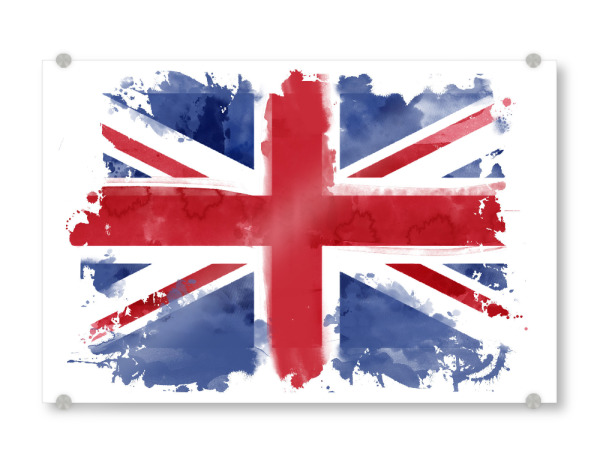 Acrylglasbild "Flagge England" artboxONE - Städte / London,Reise,Reise / Länder,Sport / Fußball,Sport / Sommerspiele