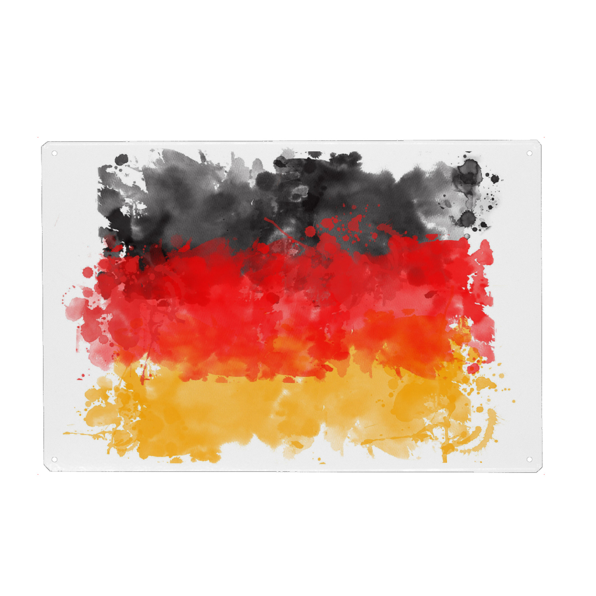 Metall Poster "Flagge Deutschland" artboxONE - Reise,Reise / Länder,Sport / Fußball,Sport / Sommerspiele