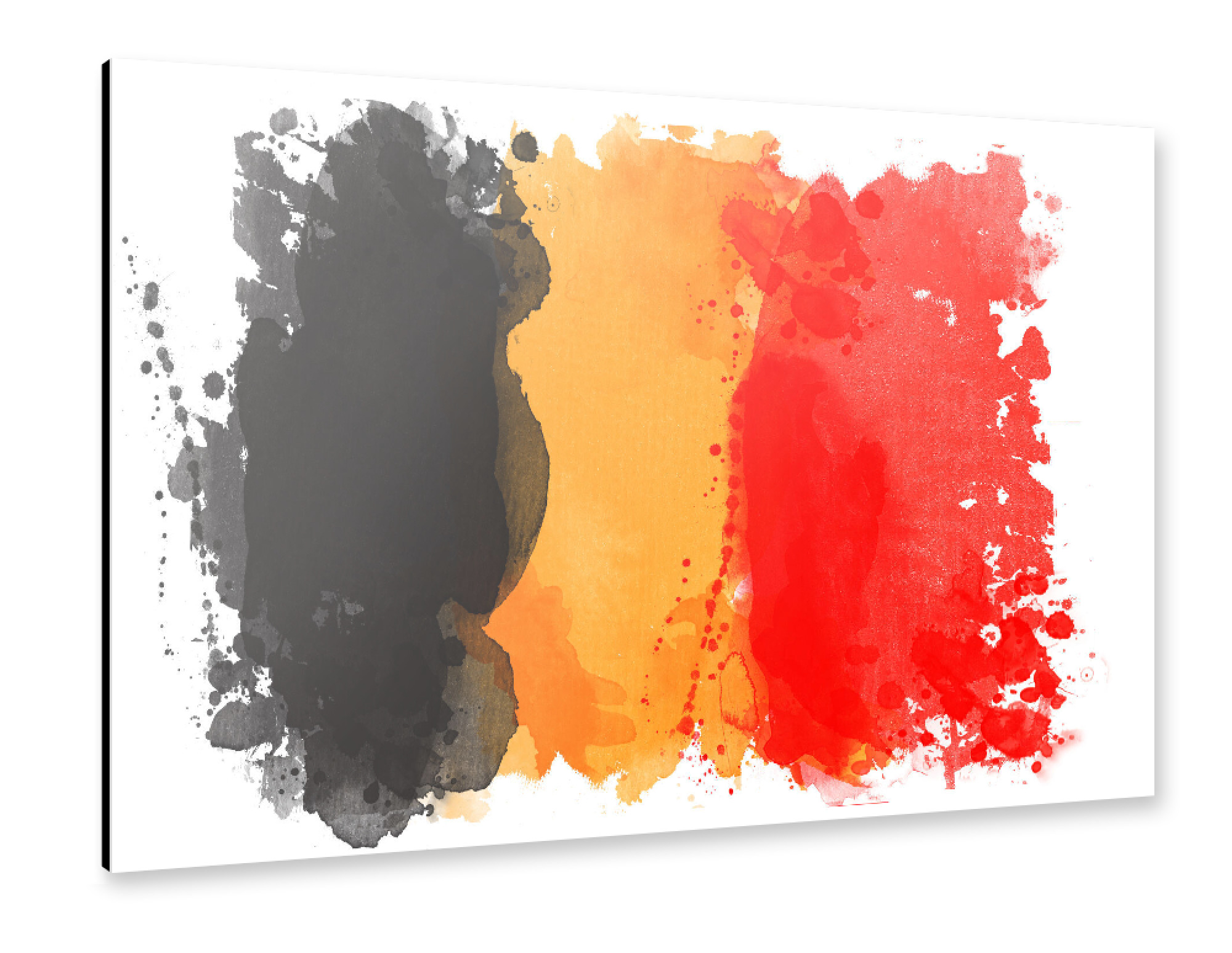 Alu-Dibond "Flagge Belgien" 30x20 cm artboxONE