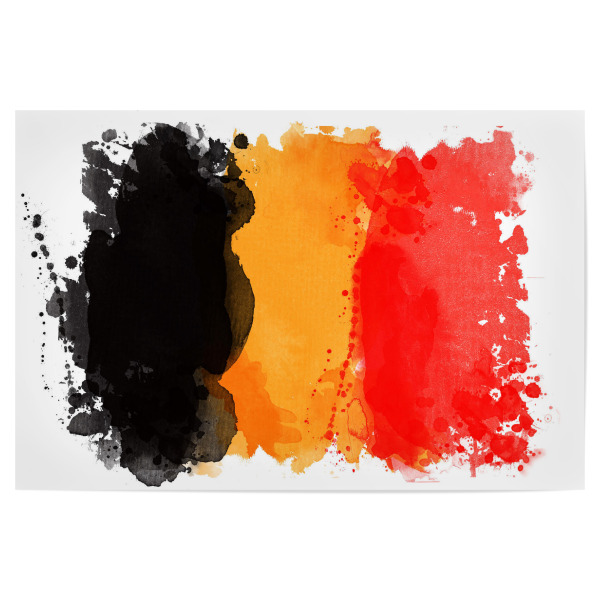 Poster "Flagge Belgien" artboxONE - Reise,Reise / Länder,Sport / Fußball,Sport / Sommerspiele