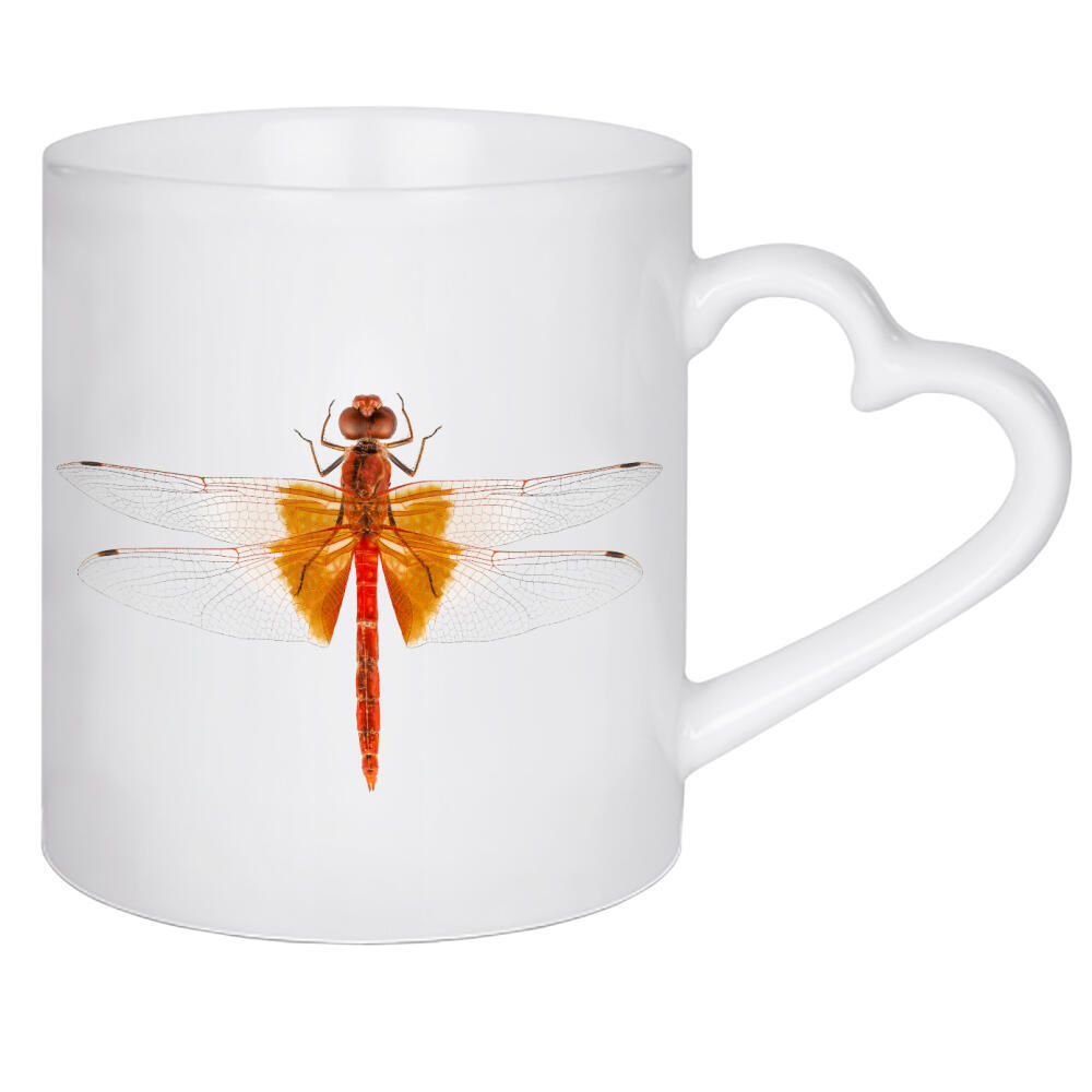Herztasse "Scharlachrote Libellenarten" artboxONE - Natur,Tiere - Insekt,Tiere,Hohe auflösung,Fotografie,Fliegen,Farbe,Bunt,Natur