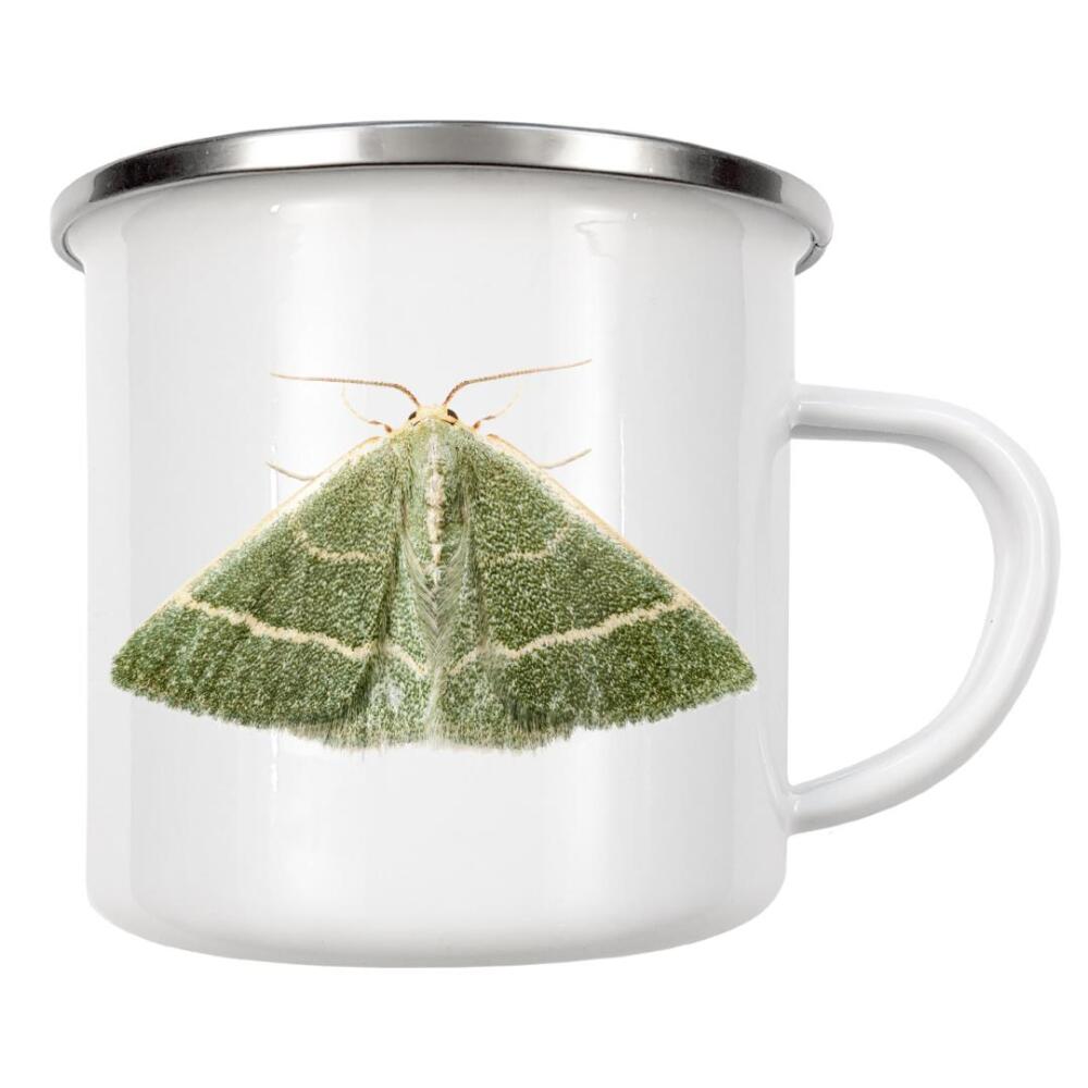 Emaille Tasse "Grüne Motte Chlorissa etruscaria" artboxONE - Natur,Tiere - Insekt,Schmetterling,Tiere,Hohe auflösung,Fotografie,Fliegen,Bunt,Natur
