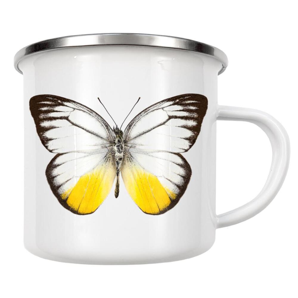 Emaille Tasse "Schmetterlingsart Cepora" artboxONE - Natur,Tiere - Insekt,Schmetterling,Tiere,Hohe auflösung,Fotografie,Fliegen,Farbe,Bunt,Natur