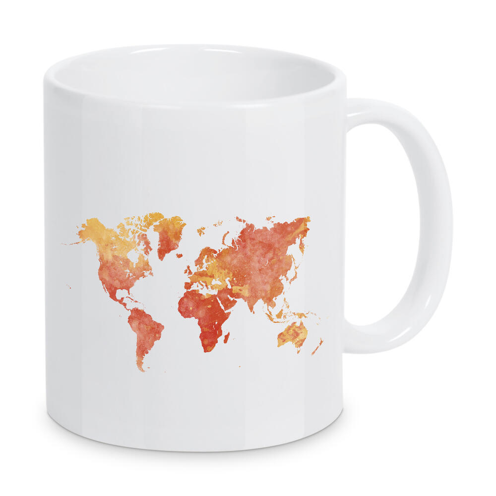 Tasse "Watercolor world map-p" artboxONE - Abstrakt,Kartografie