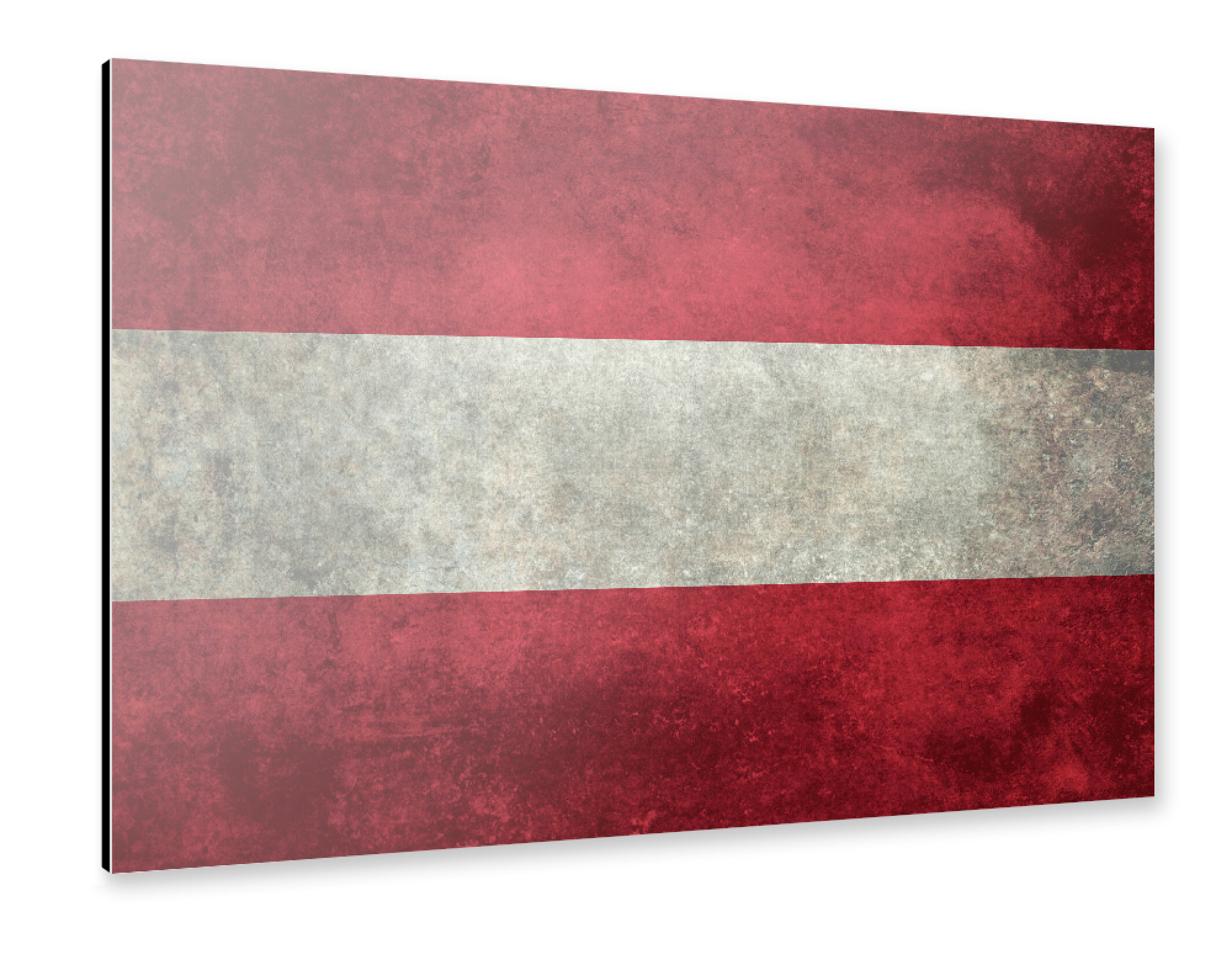 Alu-Dibond "Flag of Austria" 30x20 cm artboxONE