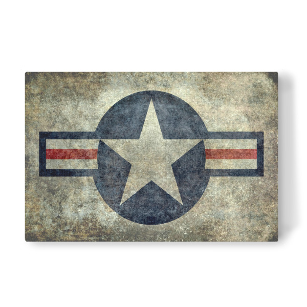 Leinwandbild "Distressed" artboxONE - Reise - Airforce,Amerika,Flagge,Stern