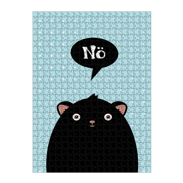 Puzzle Ravensburger "Nö" artboxONE - Typografie,Für Kinder,Für Kinder,Comic - Monster,Süß,Nö,Sweet,Niedlich,Bärchen - Bild monster