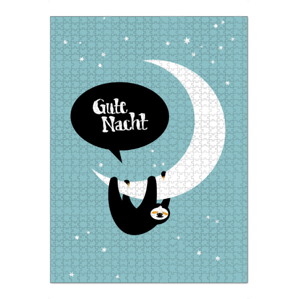 Puzzle Ravensburger "Gute Nacht Faultier" artboxONE - Typografie,Für Kinder,Für Kinder,Tiere,Comic