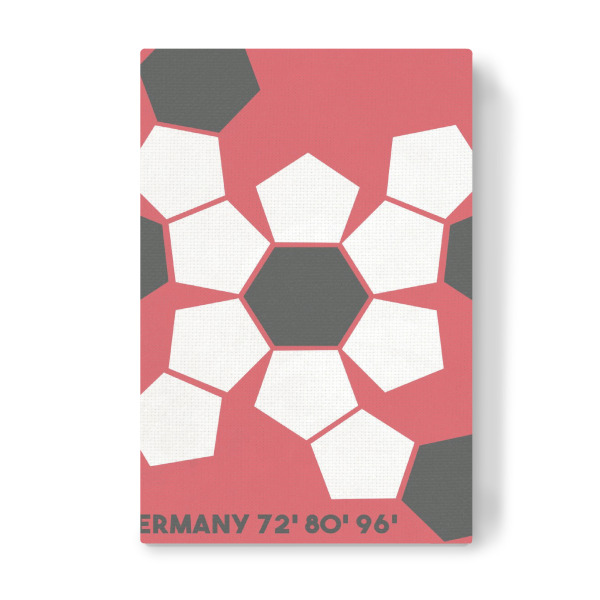 Leinwandbild "Koordinaten" artboxONE - Sport / Fußball - Breiten- und längengrad,Fußball,Nationalmannschaft,Deutschland,Ball,Koordinatioen,Geo