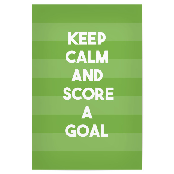 Poster 30x20 cm "Keep calm" artboxONE - Typografie,Sport / Fußball - Fußball,Em,Nationalmannschaft,Statement,Beschriftung