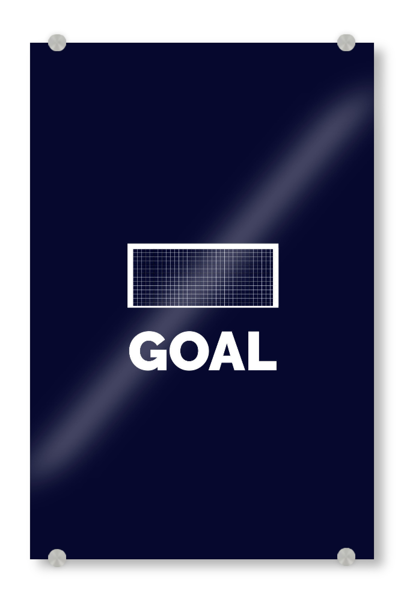 Acrylglasbild "Goal" artboxONE - Typografie,Sport / Fußball - Fußball,Em,Nationalmannschaft,Deutschland,Ball,Tor,Freude