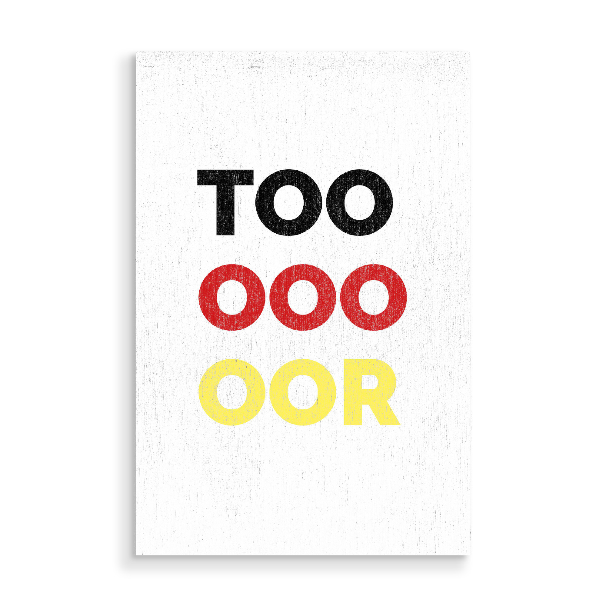 Holzbild "Tor" artboxONE - Typografie,Schwarzweiß,Sport / Fußball - Fußball,Nationalmannschaft,Deutschland,Ball,Eingelocht