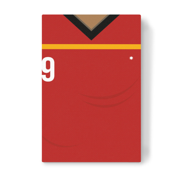 Leinwandbild "Nummer 9" artboxONE - Typografie,Sport / Fußball - Spanien,Fußball,Em,Nationalmannschaft,Deutschland,Ball