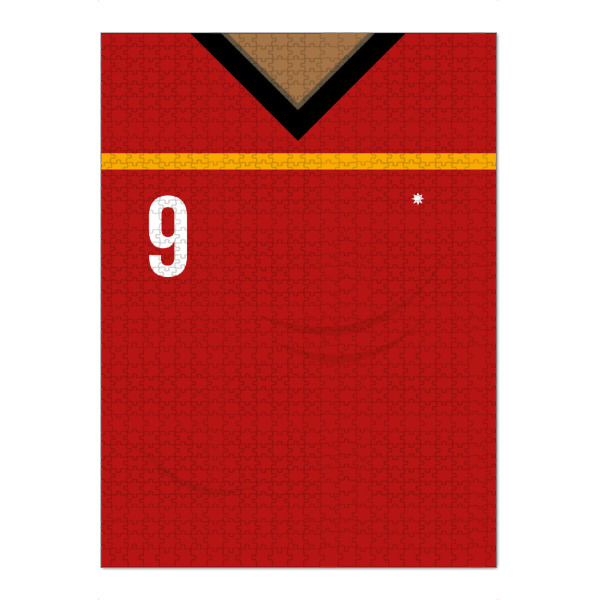 Puzzle Ravensburger "Nummer 9" artboxONE - Typografie,Sport / Fußball - Spanien,Fußball,Em,Nationalmannschaft,Deutschland,Ball - Bild Spanien