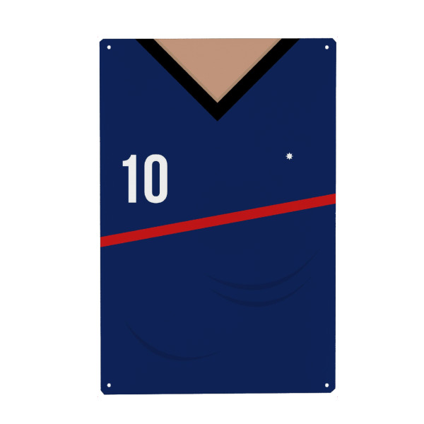Holzbild "Nummer 10" artboxONE - Sport / Fußball - Fußball,Nationalmannschaft,Deutschland,Ball,Frankreich