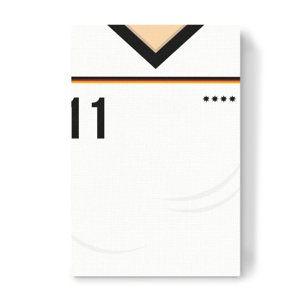 Leinwandbild "Nummer 11" artboxONE - Sport / Fußball - Fußball,Em,Nationalmannschaft,Deutschland,Ball,8bit