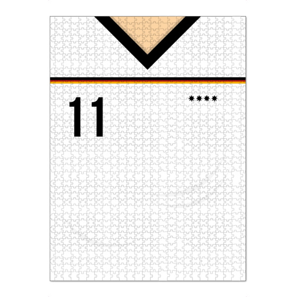 Puzzle Ravensburger "Nummer 11" artboxONE - Sport / Fußball - Fußball,Em,Nationalmannschaft,Deutschland,Ball,8bit - Bild Fußball
