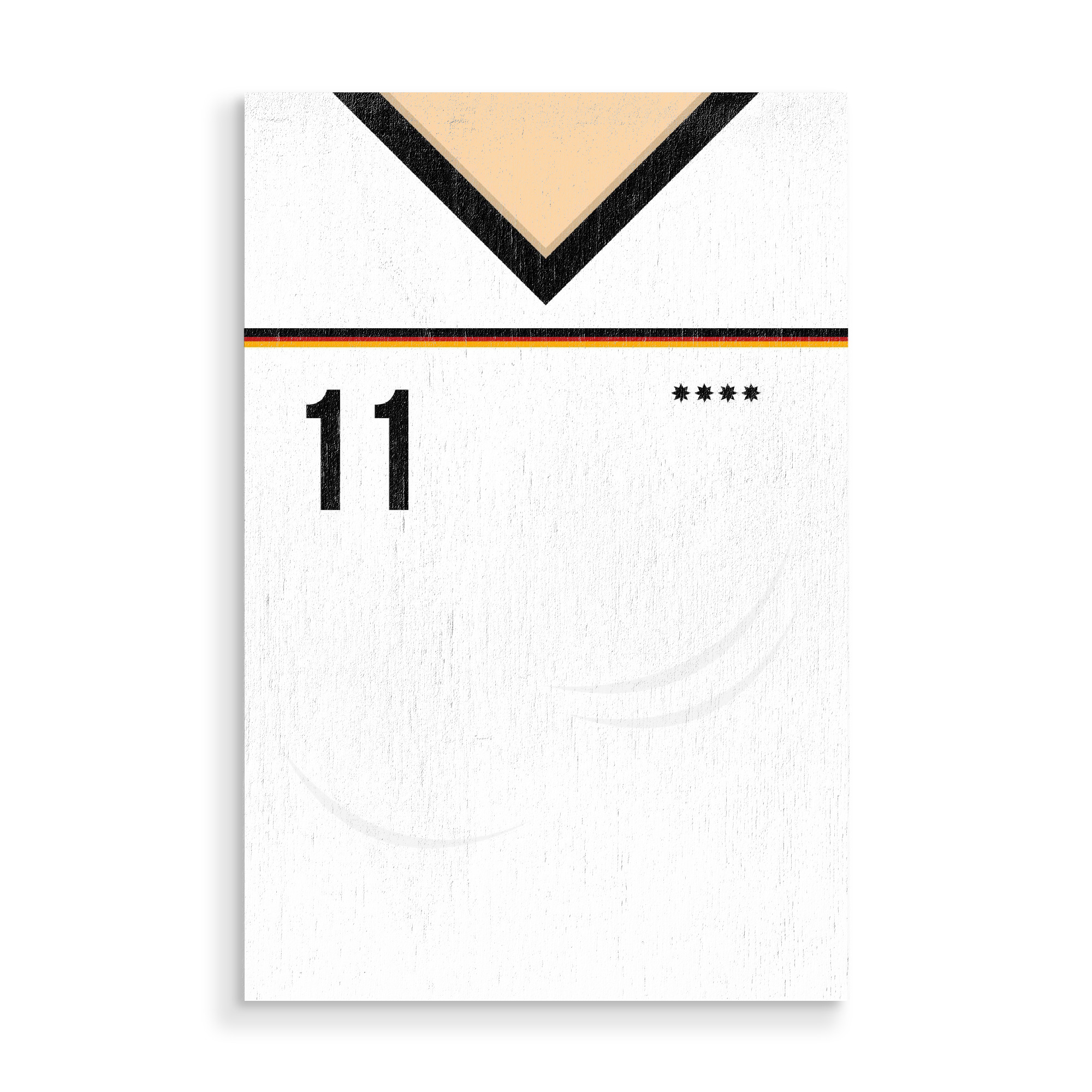 Holzbild "Nummer 11" artboxONE - Sport / Fußball - Fußball,Em,Nationalmannschaft,Deutschland,Ball,8bit