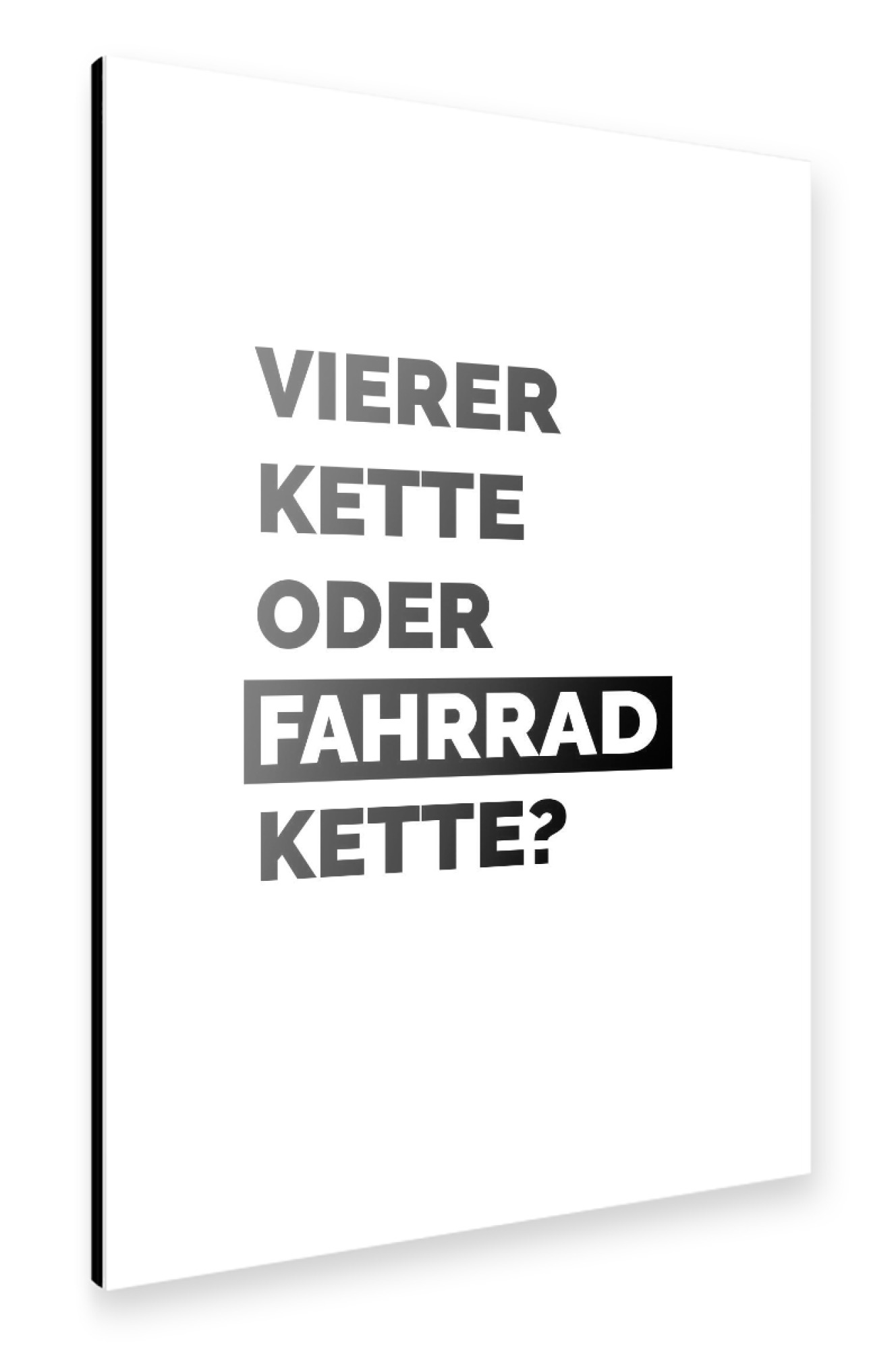 Alu-Dibond "Vierer Kette" 30x20 cm artboxONE