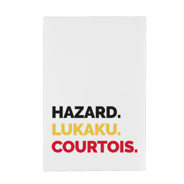 Holzbild "Drei" artboxONE - Typografie,Sport / Fußball - Oranje,Belgien,Fußball,Em,Nationalmannschaft