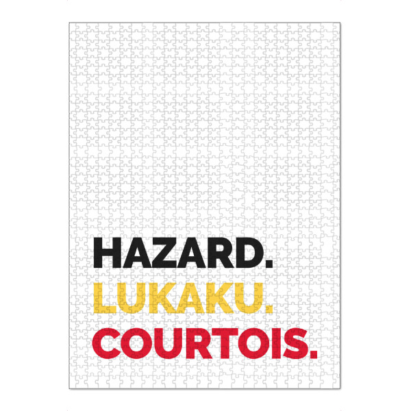 Puzzle Ravensburger "Drei" artboxONE - Typografie,Sport / Fußball - Oranje,Belgien,Fußball,Em,Nationalmannschaft - Bild oranje