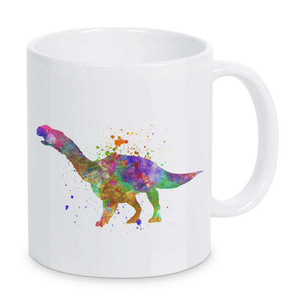 Tasse "Muttaburrasaurus in Aquarell" artboxONE - Tiere,Abstrakt - Dinosaurier,Prähistorisch,Farbe,Aquarell,Haustier,Wild,Kindisch,Tier,Antike,Bunt