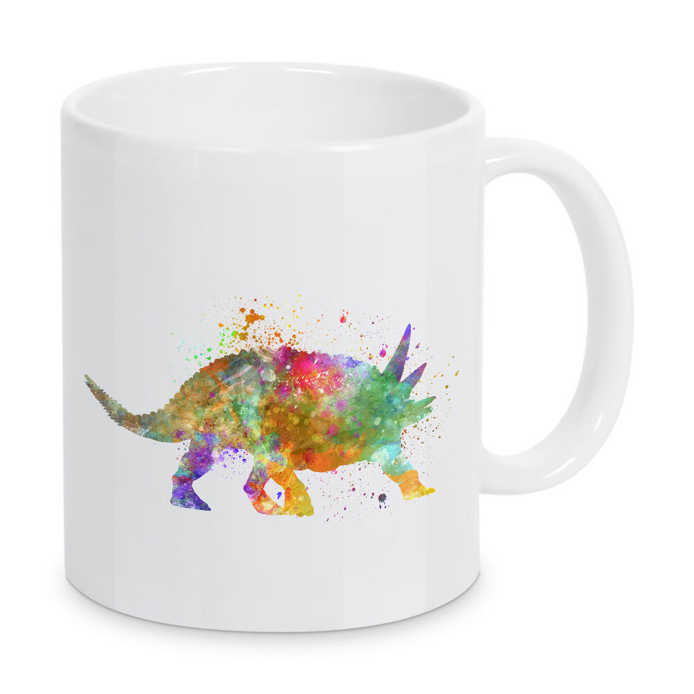 Tasse "Sauropelta in Aquarell" artboxONE - Tiere,Abstrakt - Dinosaurier,Prähistorisch,Aquarell,Haustier,Wild,Kindisch,Tier,Antike,Bunt