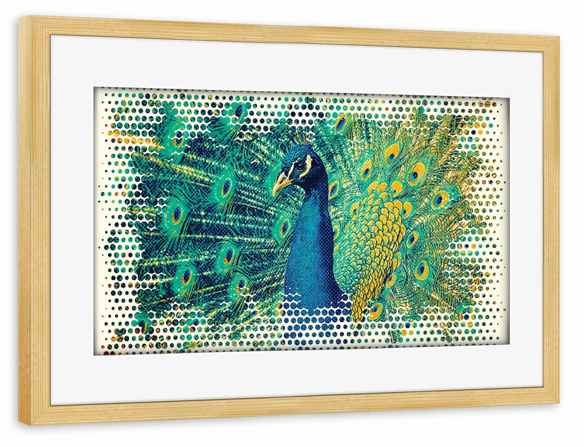 Poster mit Rahmen kiefer "Peacock Art" artboxONE - Tiere,Für Mama