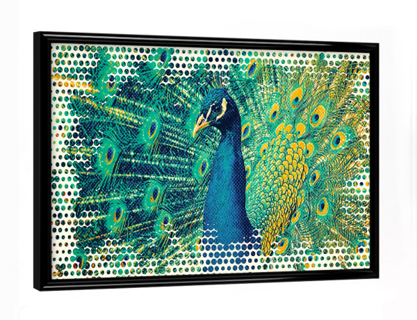 Poster mit schwarzem Rahmen "Peacock Art" artboxONE - Tiere,Für Mama
