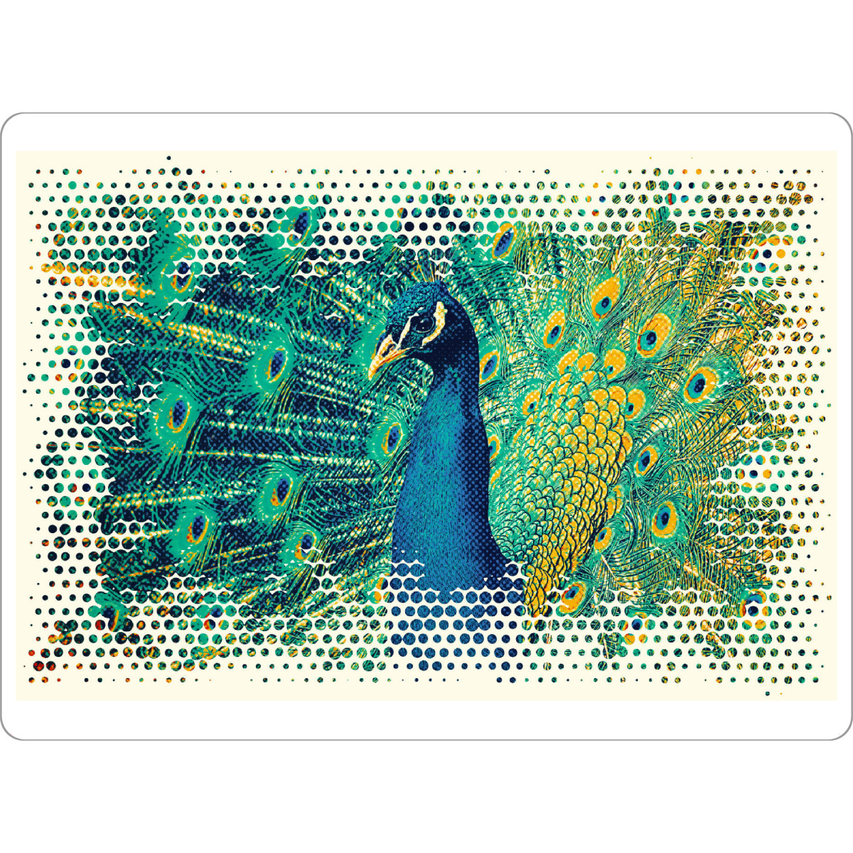 Tischset "Peacock Art" artboxONE - Tiere,Für Mama