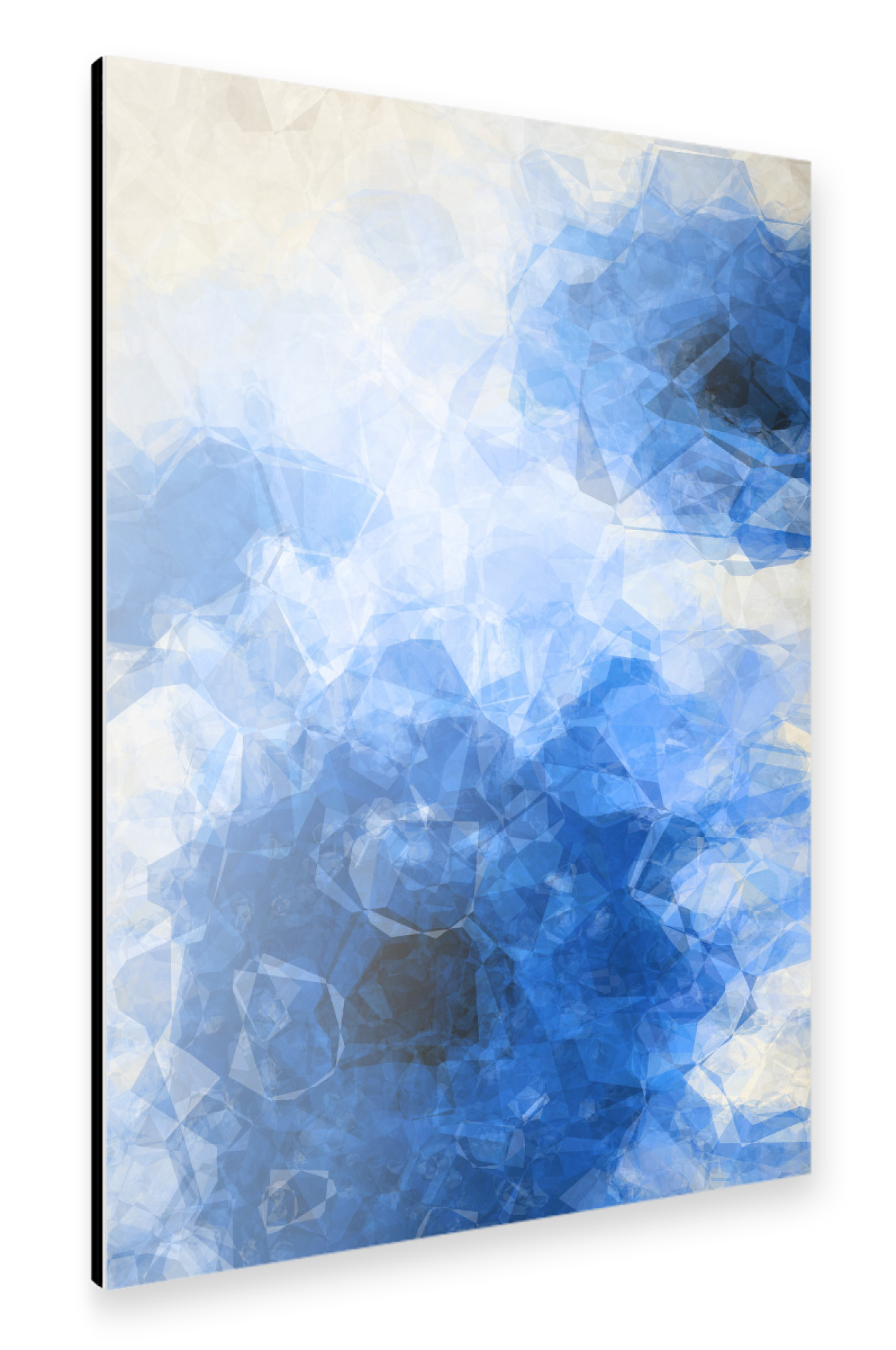 Alu-Dibond "Blue Gerbera - Abstract Flower" 30x20 cm artboxONE