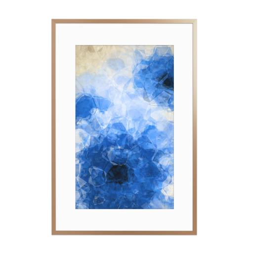 Blue Gerbera - Abstract Flower