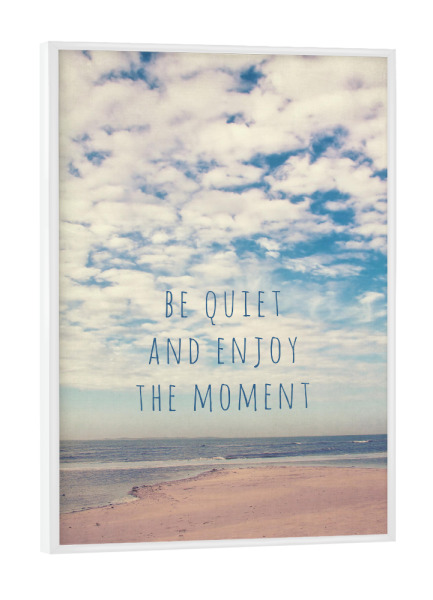 Poster mit weißem Rahmen "Amrum Moments" artboxONE - Typografie,Reise / Strand und Meer,Für Mama