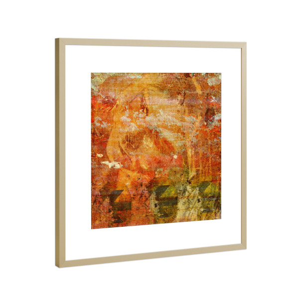 Poster mit Rahmen Gold "Urbanart II" artboxONE - Abstrakt - Urbanart,Altered artistry,Abstrakt,Wald