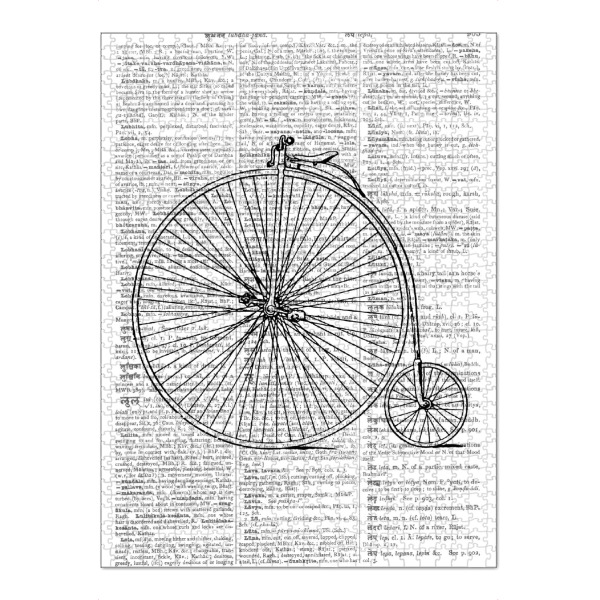 Puzzle Ravensburger "Bicycle" artboxONE - Schwarzweiß,Retro,Fiktion