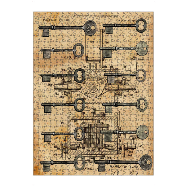 artboxONE Puzzle "Steampunk Keys" artboxONE - Retro