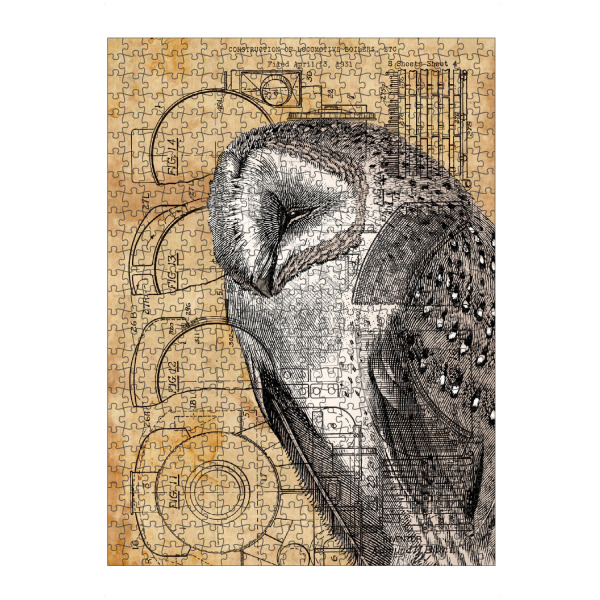Puzzle Ravensburger "Steampunk Owl" artboxONE - Tiere,Retro,Fiktion