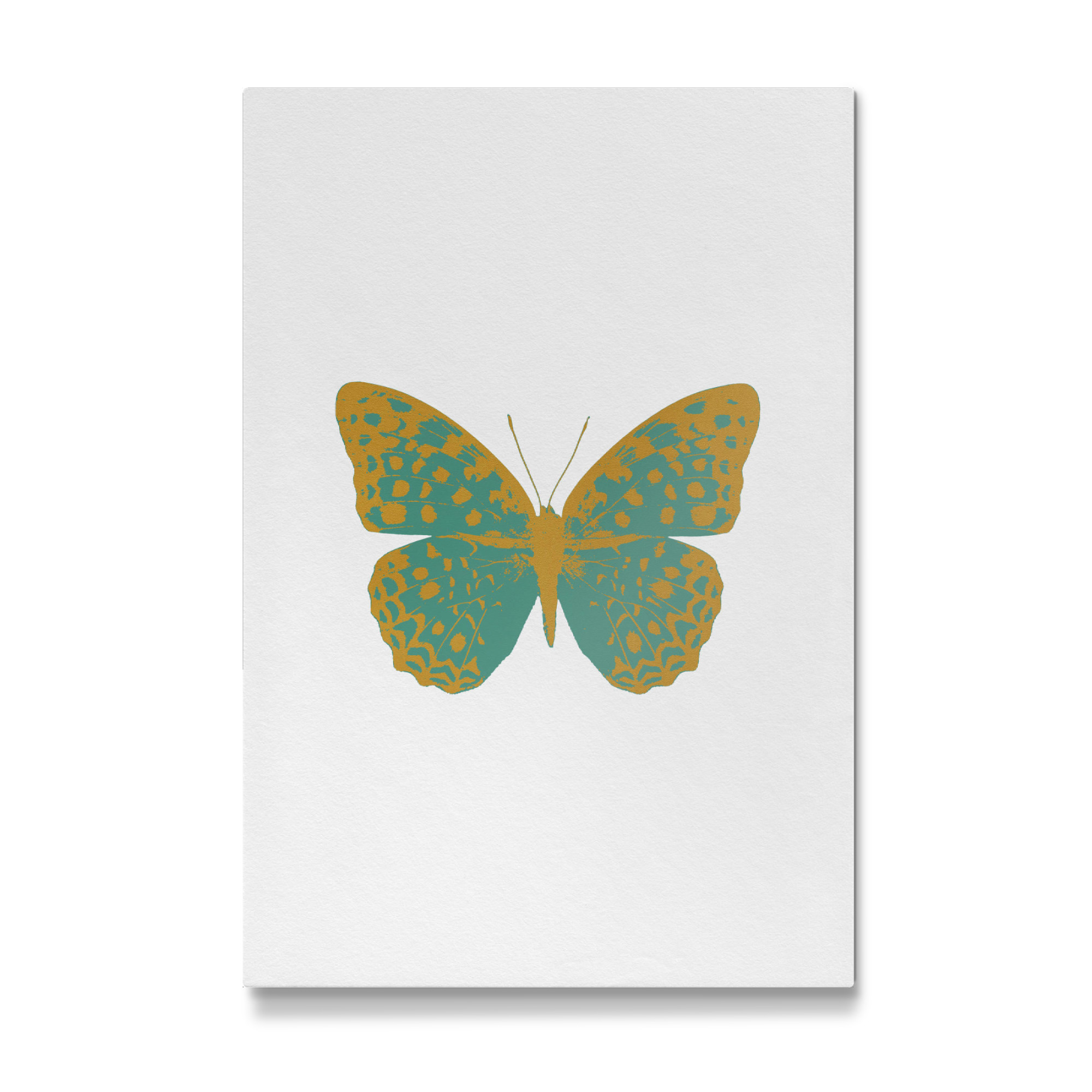 Galerie-Print "Gold and Green Butterfly" 75x50 cm artboxONE