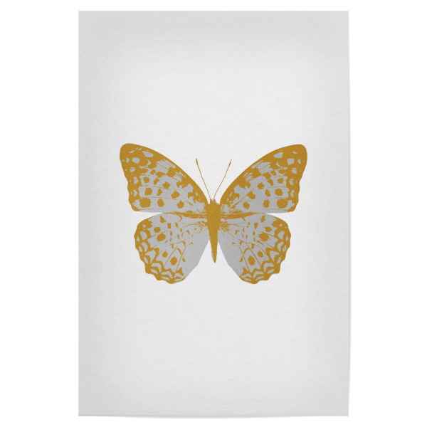Poster "Gold and Silver Butterfly" artboxONE - Natur,Tiere,Abstrakt