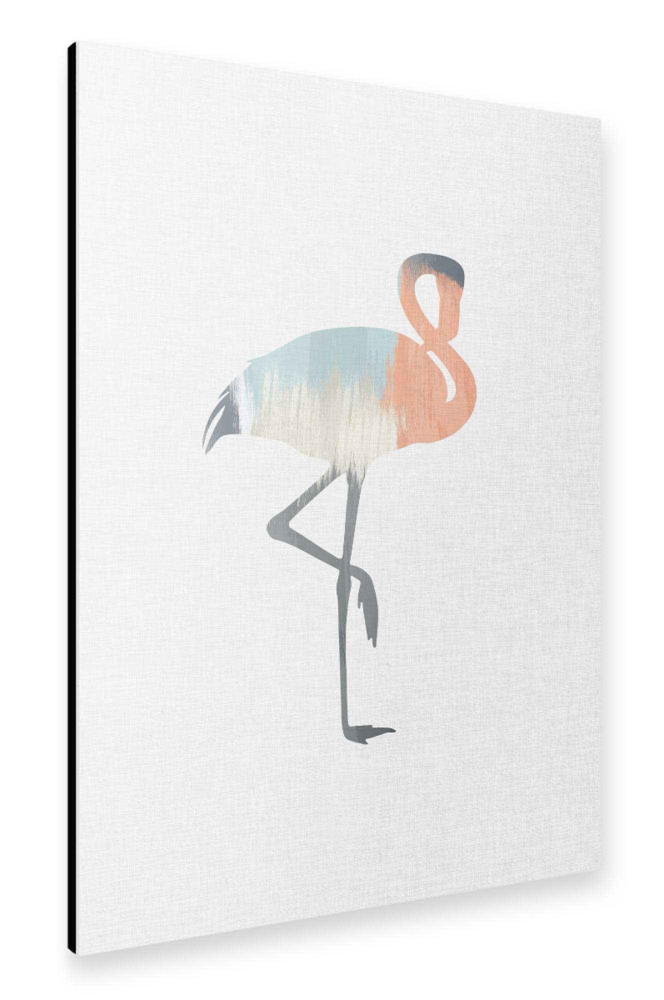 Alu-Dibond "Brushed Flamingo" 30x20 cm artboxONE