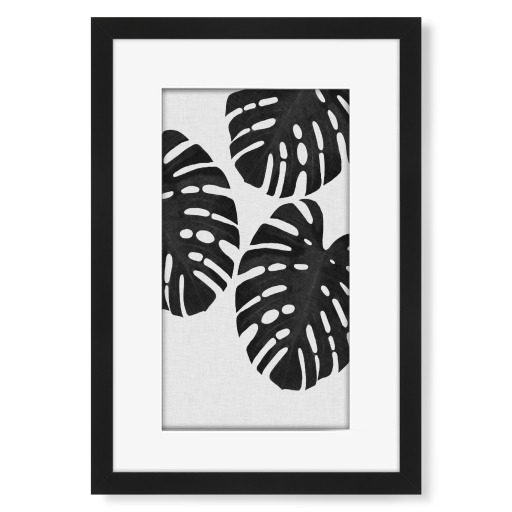 Monstera Palm II Black White